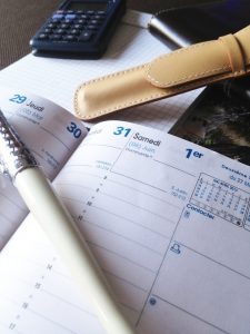 A schedule book