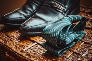 Business Shoes and Tie